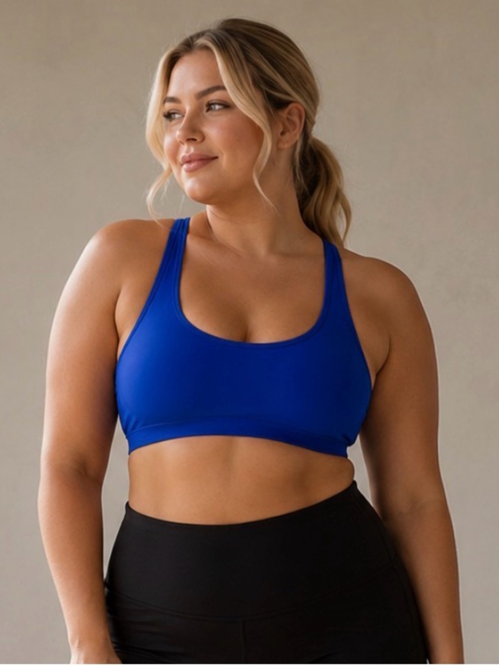Aritzia TNA TnaLIFE™ Freestyle Sports Bra Size 2XL Electra Blue